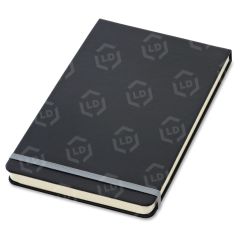 Tops Black Cover Wide Ruled Top Bound Journal - 240 Sheet - Wide Ruled - 5.25" x 8.25" -  Cream Paper Black Cover