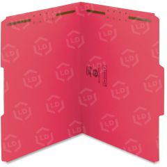 WaterShed/CutLess Fastener Folders Letter - 8.5" x 11"- Red - 50 / Box