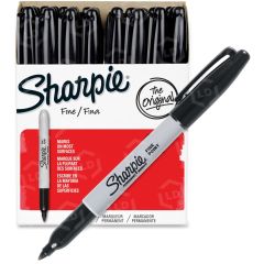 Sharpie Fine Point Permanent Marker, Black - 36 Pack