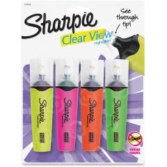 Sharpie Clear View Assorted Highlighters - 4 Pack