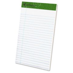 Tops Recycled Perforated Jr. Legal Rule Pads - 50 Sheet - Jr. Legal Ruled - 5" x 8"