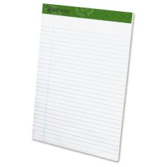 Tops Recycled Perforated Pads - 50 Sheet - Legal/Wide Ruled - 8.50" x 11.75"