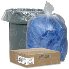 Nature Saver Clear Recycled Trash Can Liner - 100 per carton