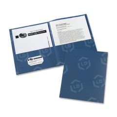 Avery Two Pocket Folder - 25 per box Letter - 8.50" x 11" - Dark Blue
