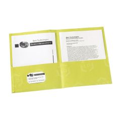 Avery Two Pocket Folder - 25 per box Letter - 8.50" x 11" - Yellow