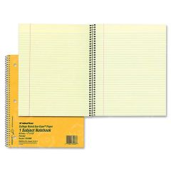 Rediform College Ruled Brown Board Cvr Notebook - 80 Sheet - College Ruled - 8.88" x 11"