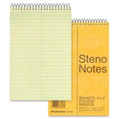 Rediform National Steno Notebook - 80 Sheet - Gregg Ruled - 6" x 9"