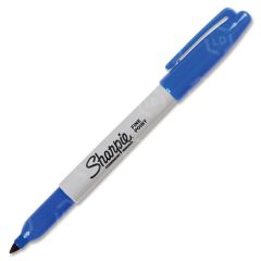 Sharpie Permanent Fine Point Blue Marker - Blue - 12 Pack