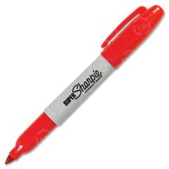 Sharpie Super Permanent Marker, Red - 12 Pack