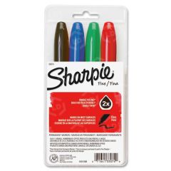 Sharpie Super Permanent Markers, Assorted - 4 Pack
