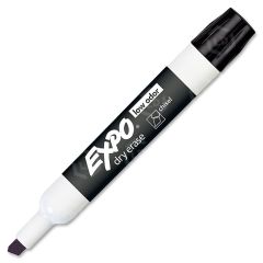 Expo Dry Erase Chisel Point Markers, Black 12 Pack