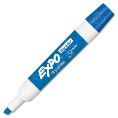 Expo Dry Erase Chisel Point Markers, Blue 12 Pack