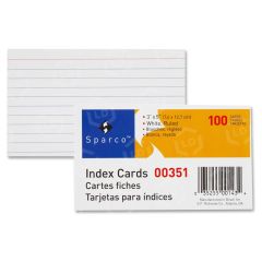 Sparco Index Card - 100 per pack