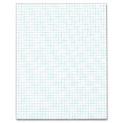 Tops 4 Square/Inch Quadrille Pads - 50 Sheet - 20.00 lb - Quad Ruled - Letter - 8.50" x 11"