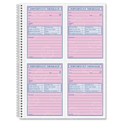 Tops Important Message Book - 200 Sheets - Spiral Bound - 2 Part - Carbonless - 11" x 8.25"