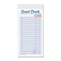 Tops Guest Check Book - 10 per pack