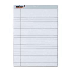 Tops Prism Plus Paper Pads - 12 per pack - Legal/Wide Ruled - 8.50" x 11.75" - Gray