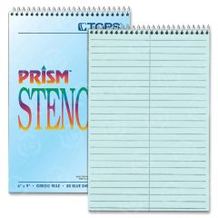Tops Gregg Prism Steno Notebook - 4 per pack - Gregg Ruled - 6" x 9" - Blue Paper