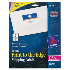 Avery 3.75" x 4.75" Rectangle Mailing Label (Laser) - 100 per pack