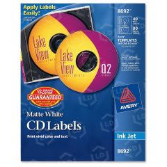 Avery CD/DVD Label (Inkjet) - 40 per pack