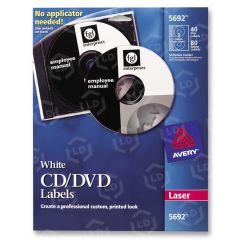 Avery Round CD/DVD Label (Laser) - 40 per pack