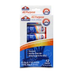 Elmer's All-Purpose Washable Glue Stick - 12 per pack
