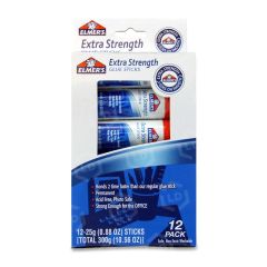 Elmer's Extra Strength Permanent Glue Stick - 12 per pack