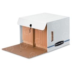 Bankers Box Side-Tab Drop-Front - Letter - TAA Compliant - 12 Per Carton
