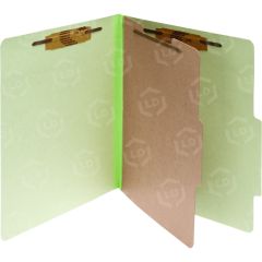 Acco Classification Folder - 8.50" x 11" - 1 Dividers -Leaf Green