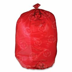 Unimed-Midwest Red Biohazard Waste Bag - 50 per box