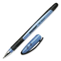 Skilcraft 100 Ballpoint Stick Pen, Blue - 12 Pack