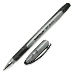 Skilcraft 100 Ballpoint Stick Pen, Black - 12 Pack