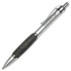 Skilcraft Retractable Metal Barrel Ballpoint Pen, Black - 12 Pack