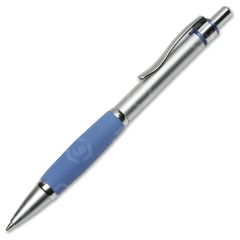 Skilcraft Retractable Metal Barrel Ballpoint Pen, Blue - 12 Pack