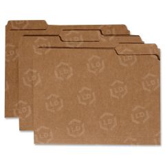 Medium Kraft Paperboard File Folder Letter - 8.5" x 11" - 100 / Pack - Brown Kraft