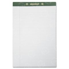 Skilcraft Perforated Writing Pad - 50 Sheet - 20lb - Ruled - Legal 8.5" x 14"