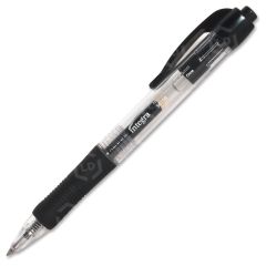 Integra Retractable 0.5mm Gel Pen, Black - 12 Pack