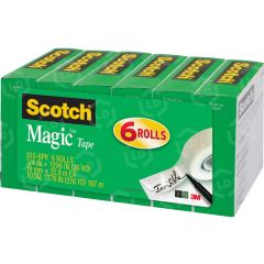 Scotch Magic Invisible Tape - 6 per pack