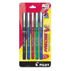 Pilot Precise V5 Rollerball Pen, Assorted - 5 Pack