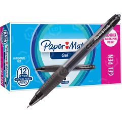 Paper Mate 1746324 Bold Writing Gel Pen, Black - 12 Pack