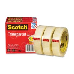 Scotch Glossy Transparent Tape - 3 per pack