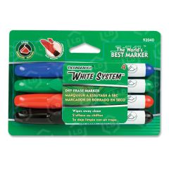 Dixon Dry Erase Marker, Assorted - 4 Pack
