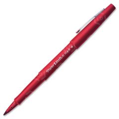 Paper Mate Flair Felt Tip Porous Point Pen, Red - 12 Pack
