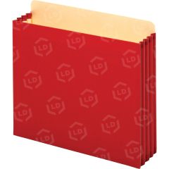 Globe-Weis File Cabinet Pocket - Tyvek - Red - Recycled - 1/Box