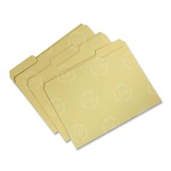 Recycled Single-ply Top Tab File Folder Letter - 8.5" x 11" - Yellow