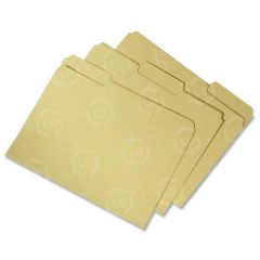 SKILCRAFT Recycled Double-ply Top Tab File Folder - 100 per box Letter - Yellow