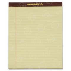 Skilcraft Writing Pad - 50 Sheet - 16lb - Legal/Narrow Ruled - Letter 8.5" x 11.75"