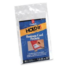 Cardinal HOLDit! Business Card Holder, Self-Adhesive - 10 per pack
