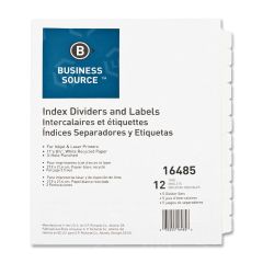 Business Source Customize Index Divider - 5 per pack