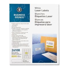 Business Source Return Address Mailing Label - 8000 per pack